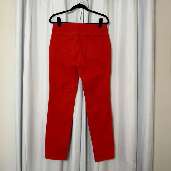 Boden Cambridge Ankle Skimmer Coral Orange Jeans 8L Preppy - Picture 4 of 13